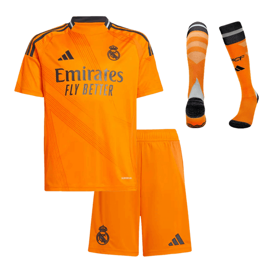 Kid's Real Madrid Away  Soccer Jersey Kit(Jersey+Shorts+Socks) 2024/25 Nej Dresy Obchod