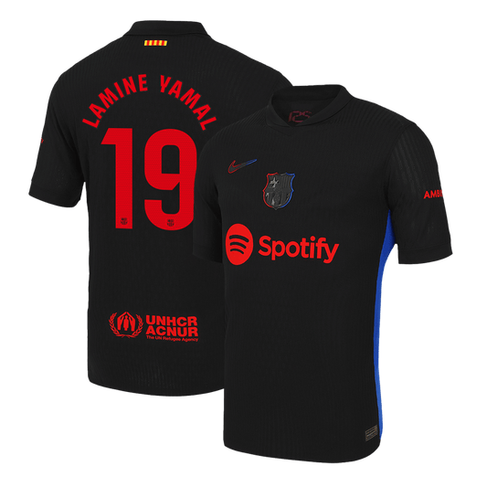 Player Version LAMINE YAMAL #19 Barcelona Away  Soccer Jersey 2024/25 Nej Dresy Obchod