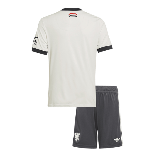 Kid's Manchester United Third Away  Soccer Jersey Kit(Jersey+Shorts) 2024/25 Nej Dresy Obchod