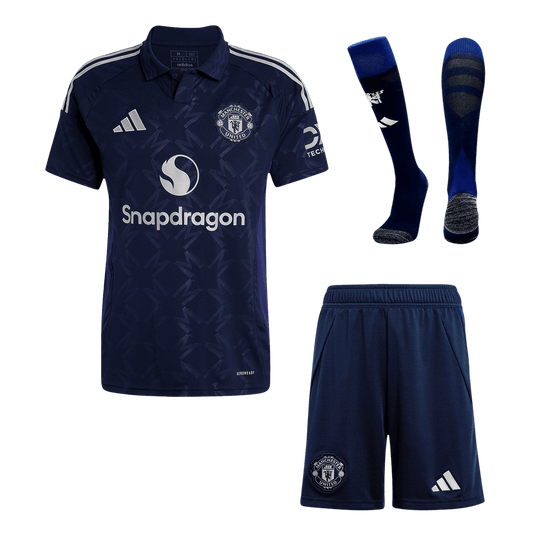 Manchester United Away  Soccer Jersey Kit(Jersey+Shorts+Socks) 2024/25 Nej Dresy Obchod