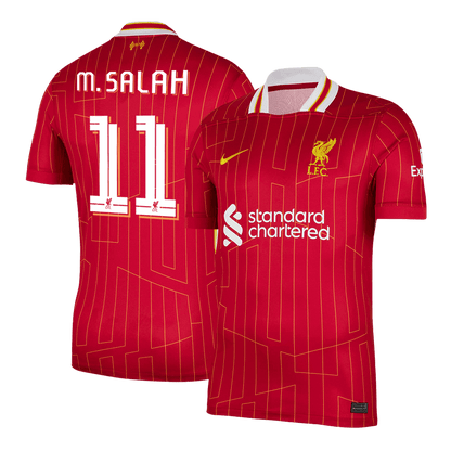 M.SALAH #11 Liverpool Home  Soccer Jersey 2024/25 - UCL Nej Dresy Obchod