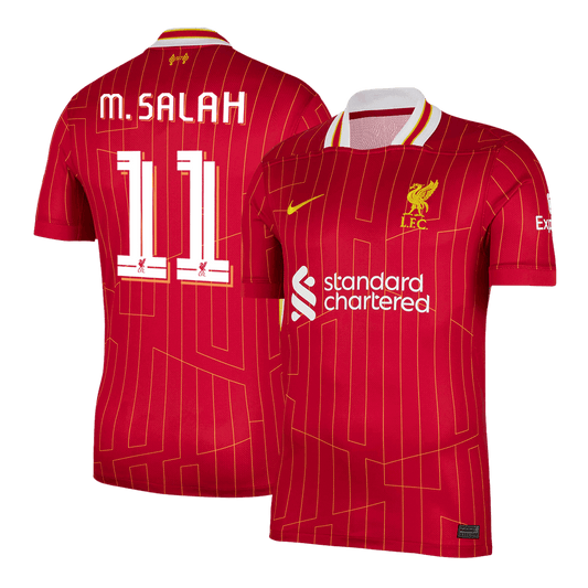 M.SALAH #11 Liverpool Home  Soccer Jersey 2024/25 - UCL Nej Dresy Obchod