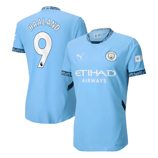 Player Version HAALAND #9 Manchester City Home  Soccer Jersey 2024/25 Nej Dresy Obchod