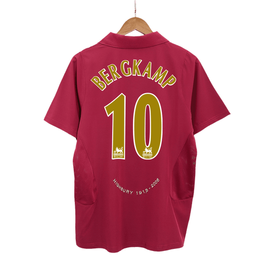 Retro BERGKAMP #10 2005/06 Arsenal Home  Soccer Jersey Nej Dresy Obchod