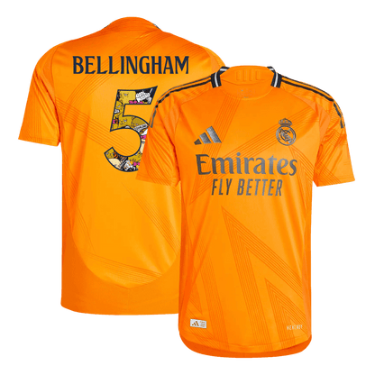 Player Version BELLINGHAM #5 Real Madrid Away  Soccer Jersey 2024/25 - Bear Champ Font Nej Dresy Obchod