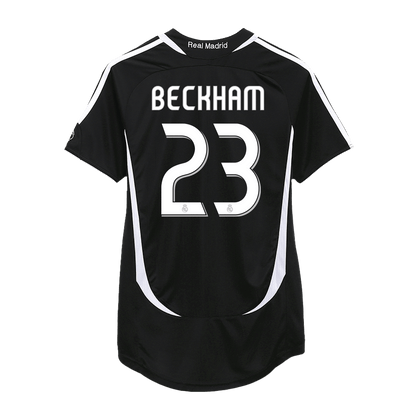 Retro BECKHAM #23 2006/07 Real Madrid Away  Soccer Jersey Nej Dresy Obchod