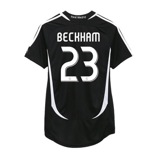 Retro BECKHAM #23 2006/07 Real Madrid Away  Soccer Jersey Nej Dresy Obchod