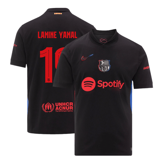 LAMINE YAMAL #19 Barcelona Away  Soccer Jersey 2024/25 - UCL Nej Dresy Obchod