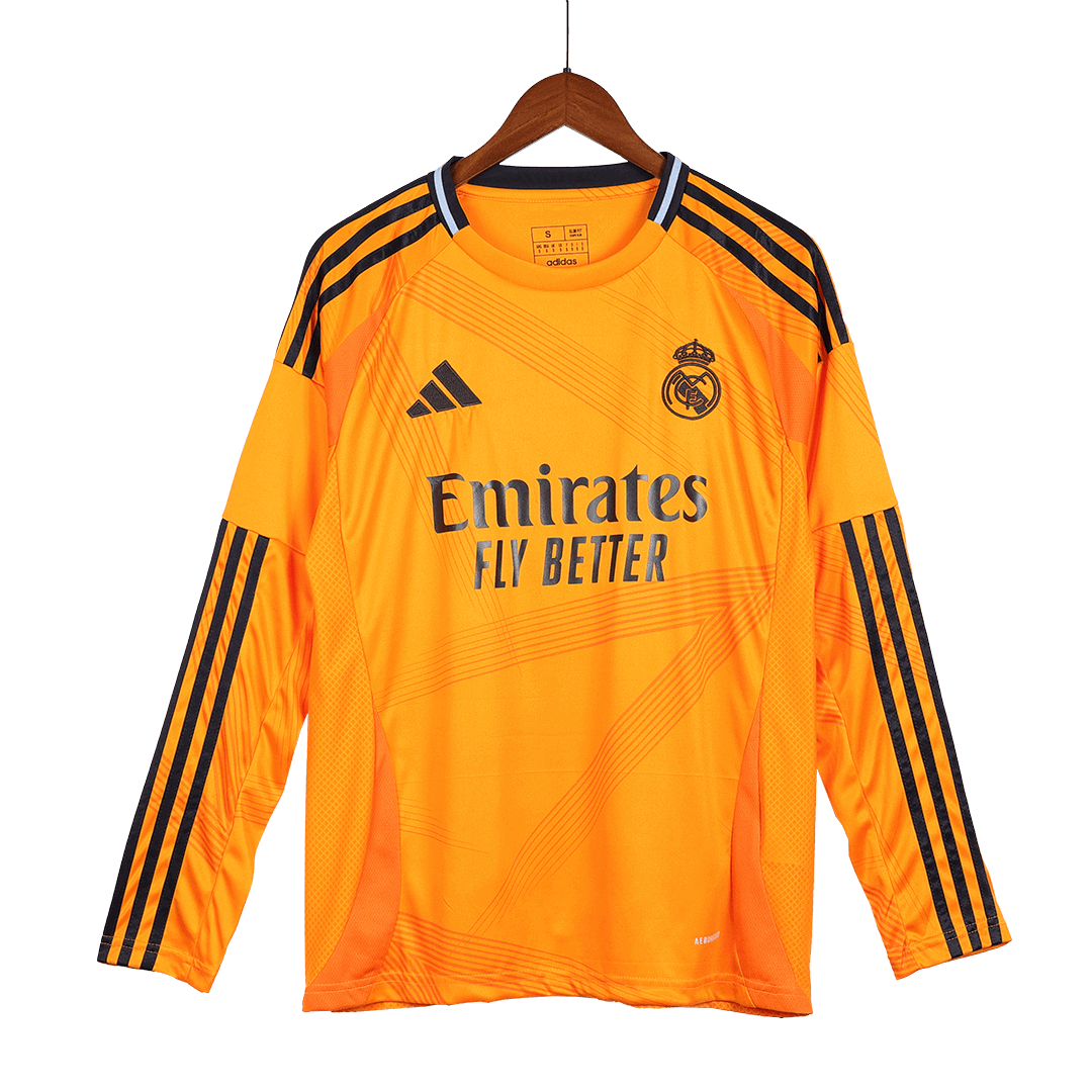 Real Madrid Away Long Sleeve  Soccer Jersey 2024/25 Nej Dresy Obchod