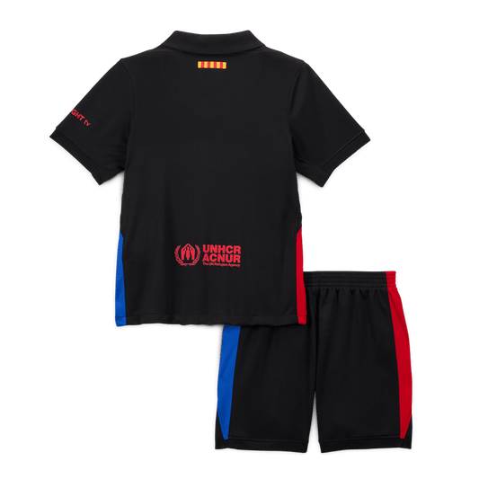 Kid's Barcelona Away  Soccer Jersey Kit(Jersey+Shorts) 2024/25 Nej Dresy Obchod