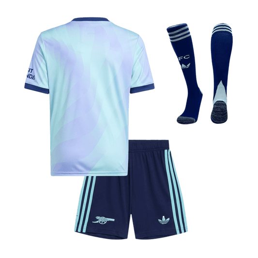 Kid's Arsenal Third Away  Soccer Jersey Kit(Jersey+Shorts+Socks) 2024/25 Nej Dresy Obchod