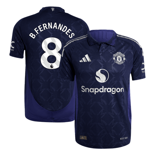 Player Version B.FERNANDES #8 Manchester United Away  Soccer Jersey 2024/25 Nej Dresy Obchod
