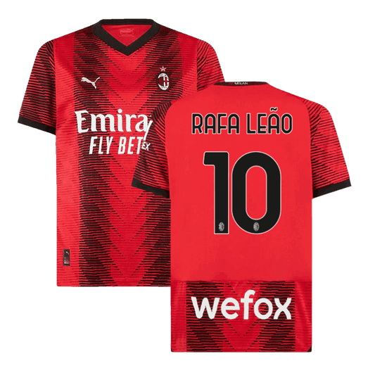 RAFA LE?O #10 AC Milan Home  Soccer Jersey 2023/24 Nej Dresy Obchod