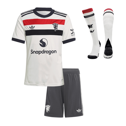 Kid's Manchester United Third Away  Soccer Jersey Kit(Jersey+Shorts+Socks) 2024/25 Nej Dresy Obchod