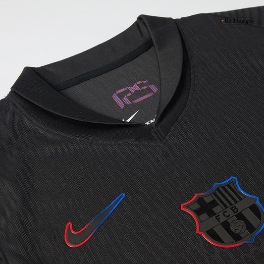 Player Version LAMINE YAMAL #19 Barcelona Away  Soccer Jersey 2024/25- UCL Nej Dresy Obchod