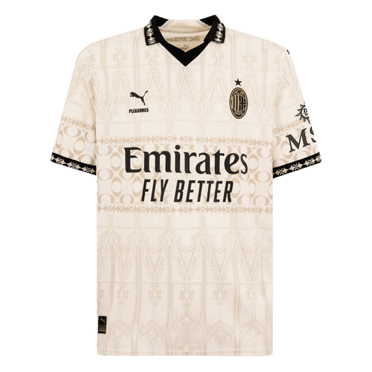 RAFA LE?O #10 AC Milan X Pleasures Fouth Away  Soccer Jersey 2023/24 Nej Dresy Obchod
