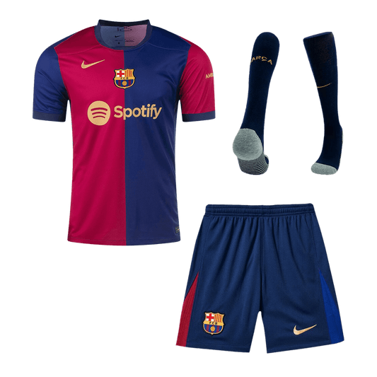 Barcelona Home  Soccer Jersey Kit(Jersey+Shorts+Socks) 2024/25 Nej Dresy Obchod