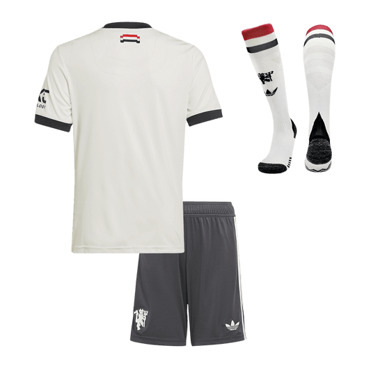 Kid's Manchester United Third Away  Soccer Jersey Kit(Jersey+Shorts+Socks) 2024/25 Nej Dresy Obchod