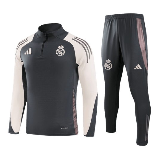 Kid's Real Madrid Zipper Sweatshirt Kit(Top+Pants) 2024/25 Nej Dresy Obchod