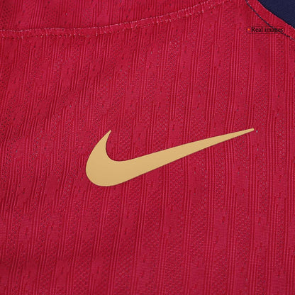 Player Version F.DE JONG #21 Barcelona Home  Soccer Jersey 2024/25 Nej Dresy Obchod