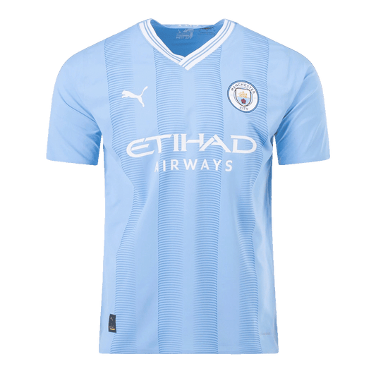 Player Version Manchester City Home  Soccer Jersey 2023/24 Nej Dresy Obchod