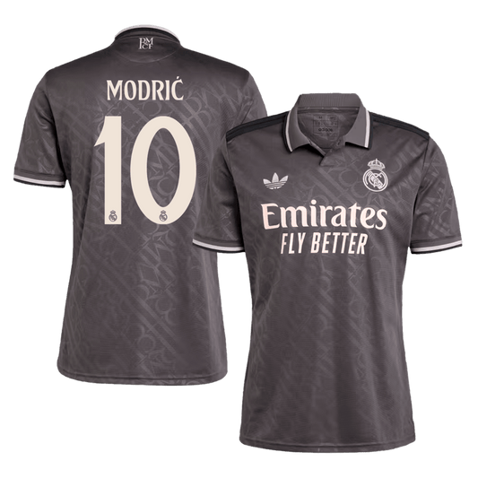 MODRI? #10 Real Madrid Third Away  Soccer Jersey 2024/25 Nej Dresy Obchod