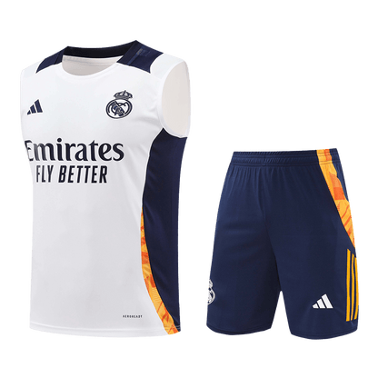 Real Madrid Pre-Match  Soccer Jersey Vest Kit(Jersey+Shorts) 2024/25 Nej Dresy Obchod