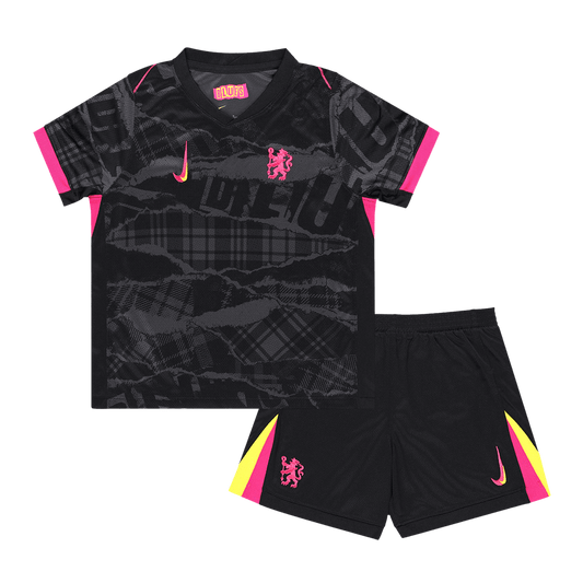 Kid's Chelsea Third Away  Soccer Jersey Kit(Jersey+Shorts) 2024/25 Nej Dresy Obchod
