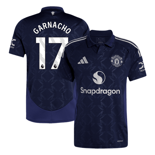 GARNACHO #17 Manchester United Away  Soccer Jersey 2024/25 Nej Dresy Obchod