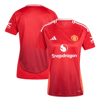Women's Manchester United Home  Soccer Jersey 2024/25 Nej Dresy Obchod
