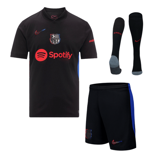 Barcelona Away  Soccer Jersey Kit(Jersey+Shorts+Socks) 2024/25 Nej Dresy Obchod