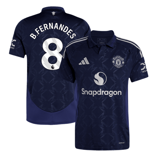 B.FERNANDES #8 Manchester United Away  Soccer Jersey 2024/25 Nej Dresy Obchod