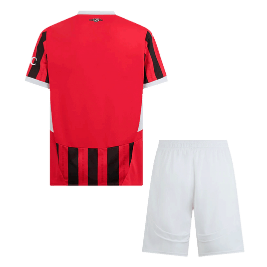 AC Milan Home  Soccer Jersey Kit(Jersey+Shorts) 2024/25 Nej Dresy Obchod