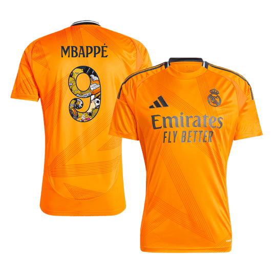 MBAPP? #9 Real Madrid Away  Soccer Jersey 2024/25 - Bear Champ Font Nej Dresy Obchod