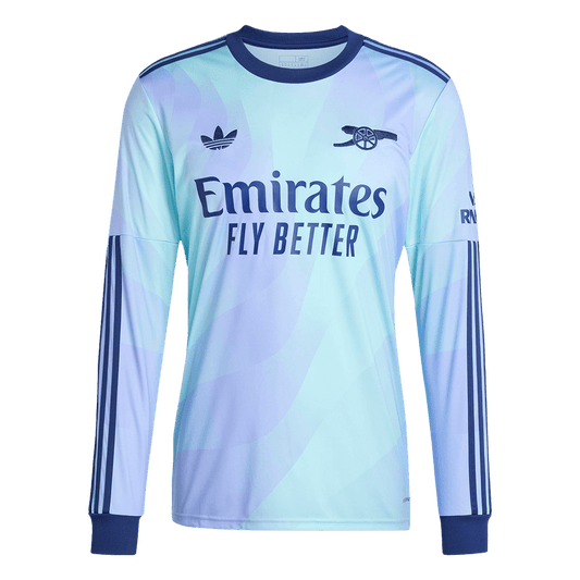 Arsenal Third Away Long Sleeve  Soccer Jersey 2024/25 Nej Dresy Obchod