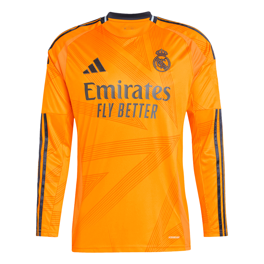 Real Madrid Away Long Sleeve  Soccer Jersey 2024/25 Nej Dresy Obchod