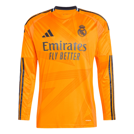 Real Madrid Away Long Sleeve  Soccer Jersey 2024/25 Nej Dresy Obchod