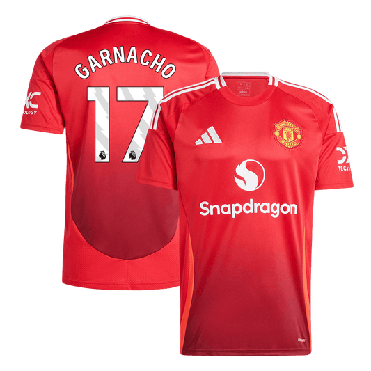 GARNACHO #17 Manchester United Home  Soccer Jersey 2024/25 Nej Dresy Obchod