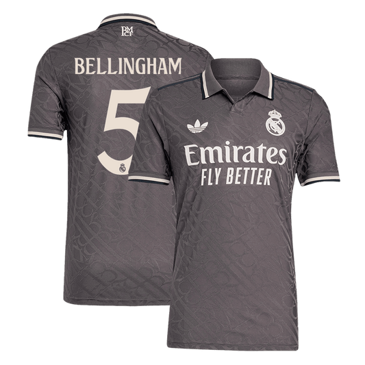 Player Version BELLINGHAM #5 Real Madrid Third Away  Soccer Jersey 2024/25 Nej Dresy Obchod