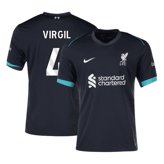 VIRGIL #4 Liverpool Away  Soccer Jersey 2024/25 Nej Dresy Obchod