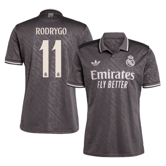 RODRYGO #11 Real Madrid Third Away  Soccer Jersey 2024/25 Nej Dresy Obchod