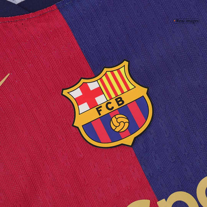 Player Version F.DE JONG #21 Barcelona Home  Soccer Jersey 2024/25 Nej Dresy Obchod