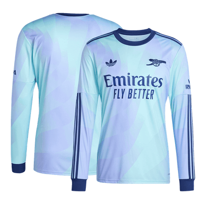 Arsenal Third Away Long Sleeve  Soccer Jersey 2024/25 Nej Dresy Obchod