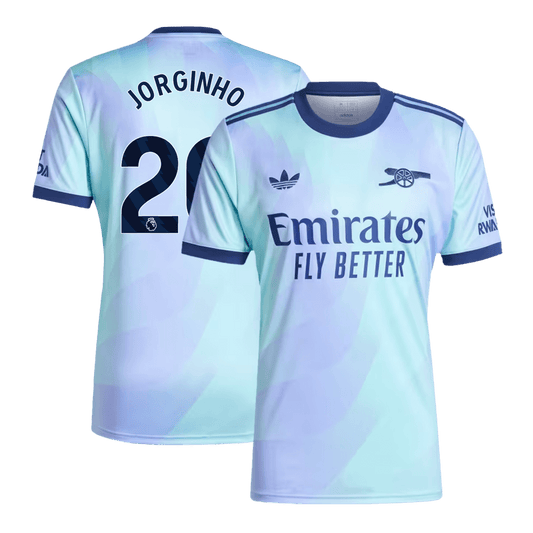 JORGINHO #20 Arsenal Third Away  Soccer Jersey 2024/25 Nej Dresy Obchod