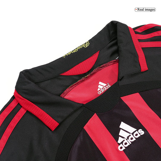 Retro KAKA' #22 2006/07 AC Milan Home Long Sleeve  Soccer Jersey Nej Dresy Obchod