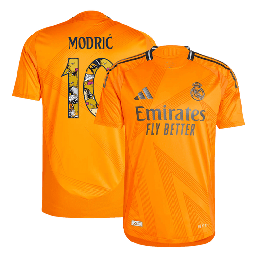 Player Version MODRI? #10 Real Madrid Away  Soccer Jersey 2024/25 - Bear Champ Font Nej Dresy Obchod