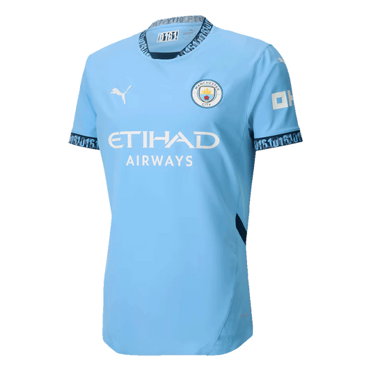 Player Version Manchester City Home  Soccer Jersey 2024/25 Nej Dresy Obchod