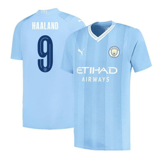 HAALAND #9 Manchester City Home  Soccer Jersey 2023/24 - UCL Nej Dresy Obchod