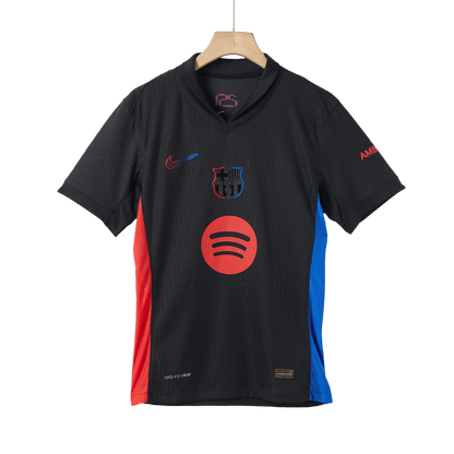 Player Version Barcelona Away  Soccer Jersey 2024/25 - Spotify Logo Without Text Nej Dresy Obchod