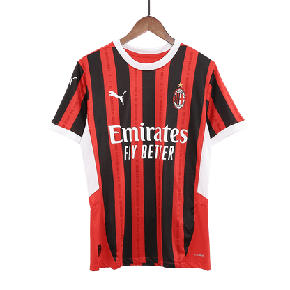 Player Version PULISIC #11 AC Milan Home  Soccer Jersey 2024/25 Nej Dresy Obchod